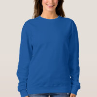 Women deep Royal Blue Sweatshirt / Customise