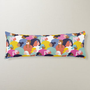 Women Diversity - Women of Various Race Body Cushion
