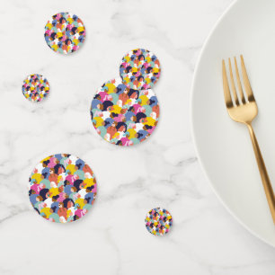 Women Diversity - Women of Various Race Confetti