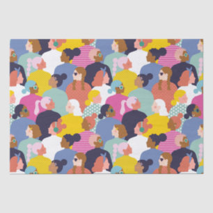 Women Diversity - Women of Various Race Tissue Paper