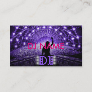 Women DJ business card