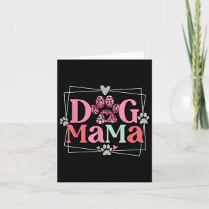 Women Dog Mama Dog And Cat Mum Furmama Mothers Day Card