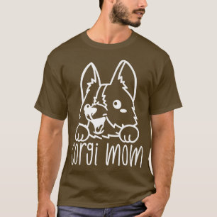 Women Dog Puppy Mum Welsh Corgi Owner Lover Paw Wo T-Shirt