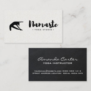 Women Doing Yoga   Namaste Business Card