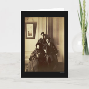 Women Dressed as Men 1895 Card