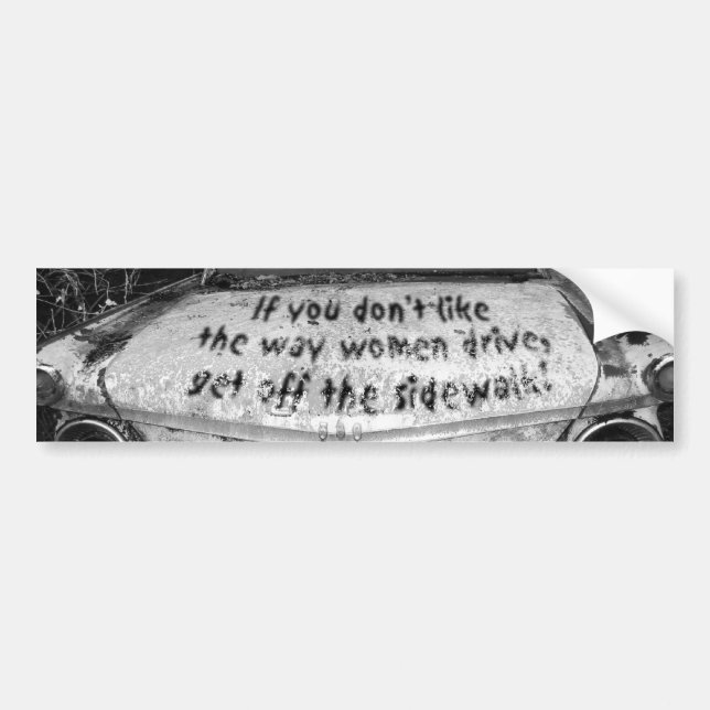Women Drivers Bumper Sticker (Front)