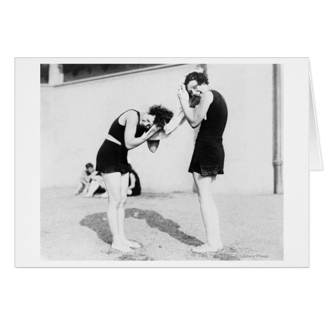 Women Drying their Hair at the Beach (Front Horizontal)