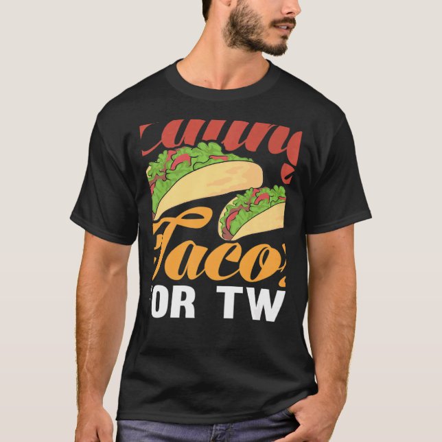 Women Eating Tacos Pregnancy Announcement Pregnant T-Shirt (Front)