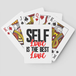 Women Empowerment Tshirts - Self Love Is The Best  Playing Cards