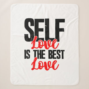 Women Empowerment Tshirts - Self Love Is The Best Sherpa Blanket