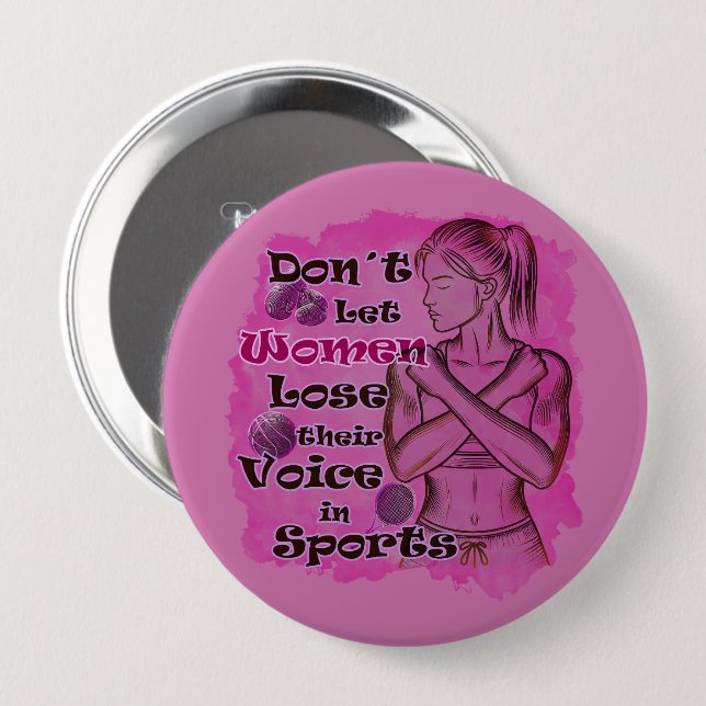 Women empowerment. Women speak for themselves 10 Cm Round Badge (Front & Back)