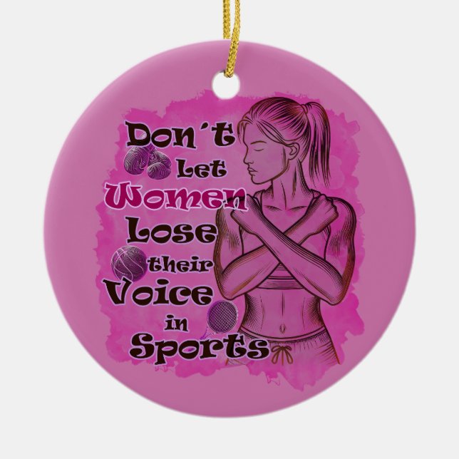 Women empowerment. Women speak for themselves Ceramic Tree Decoration (Front)