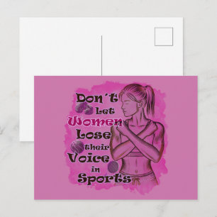 Women empowerment. Women speak for themselves Postcard
