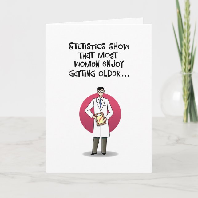 Women Enjoy Getting Older Birthday Card (Front)