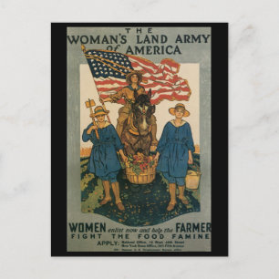 Women Enlist World War II Postcard