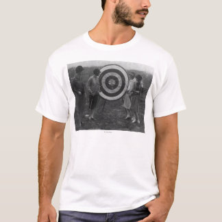 Women examining Archery Target Photograph T-Shirt