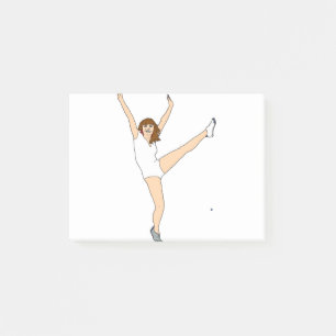 Women Exercising Post-it Notes