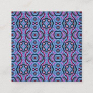 Women fabric design  square business card