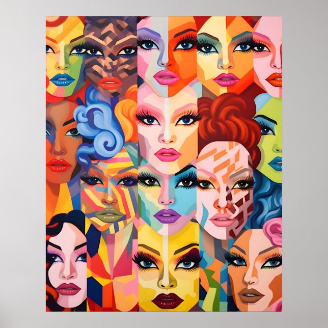 Women faces  poster (Front)