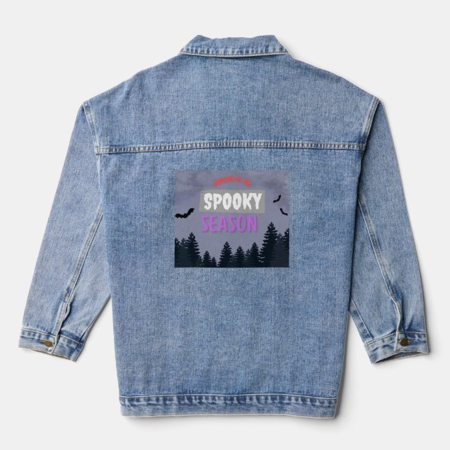 Women fashion denim jacket (Back)
