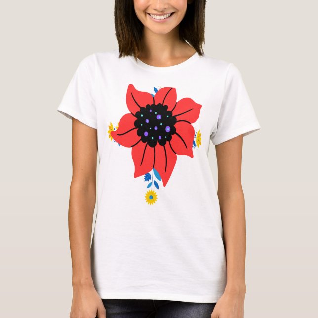 Women fashion >flowers tshirt (Front)