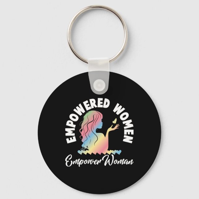 Women Feminist Women Empowerment  Key Ring (Front)