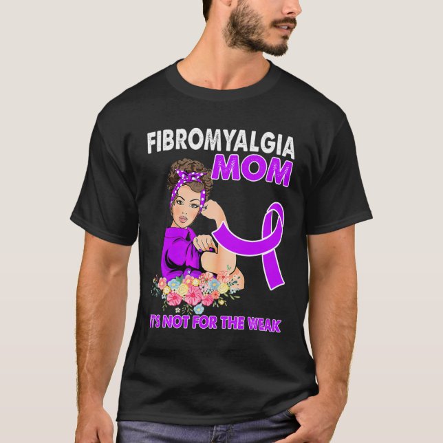 Women Fibromyalgia Awareness Ribbon 1  T-Shirt (Front)