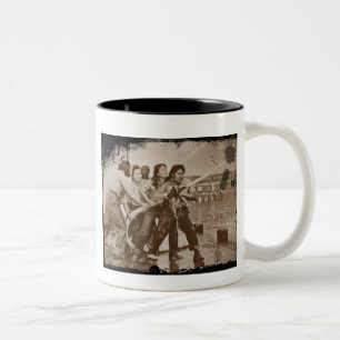 Women Firefighters Pearl Harbour December 7 Two-Tone Coffee Mug