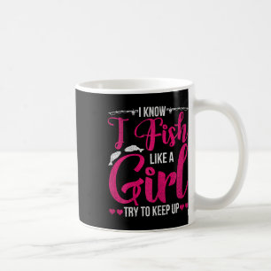 Women Fishing Shirt For Girls Fish B Fishing Coffee Mug