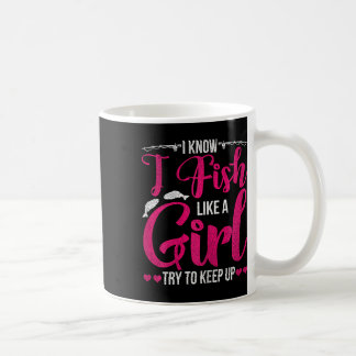 Women Fishing Shirt For Girls Fish B Fishing Coffee Mug