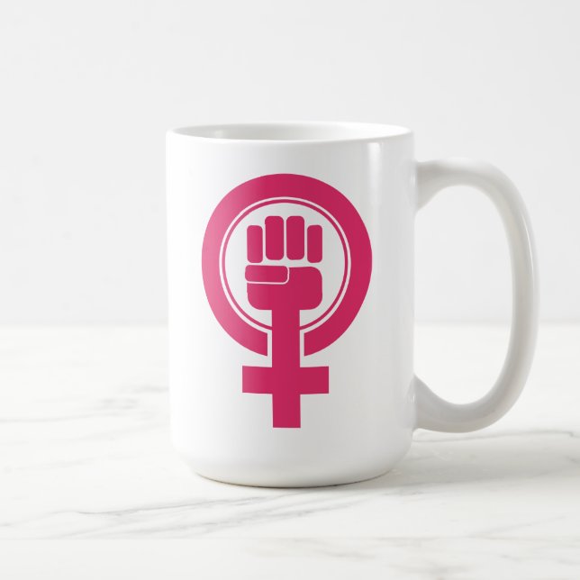 Women Fist Resist Symbol Coffee Mug (Right)