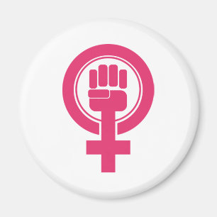 Women Fist Resist Symbol Magnet