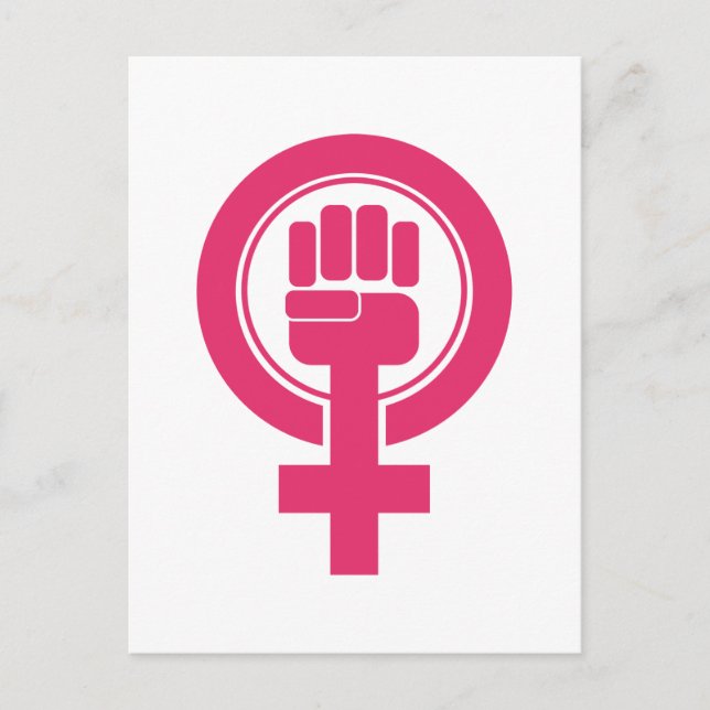 Women Fist Resist Symbol Postcard (Front)