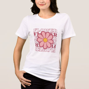 Women flower design t shirt