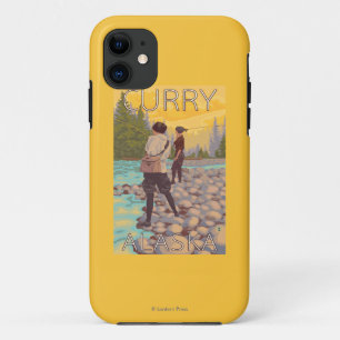 Women Fly Fishing - Curry, Alaska iPhone 11 Case