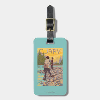 Women Fly Fishing - Curry, Alaska Luggage Tag