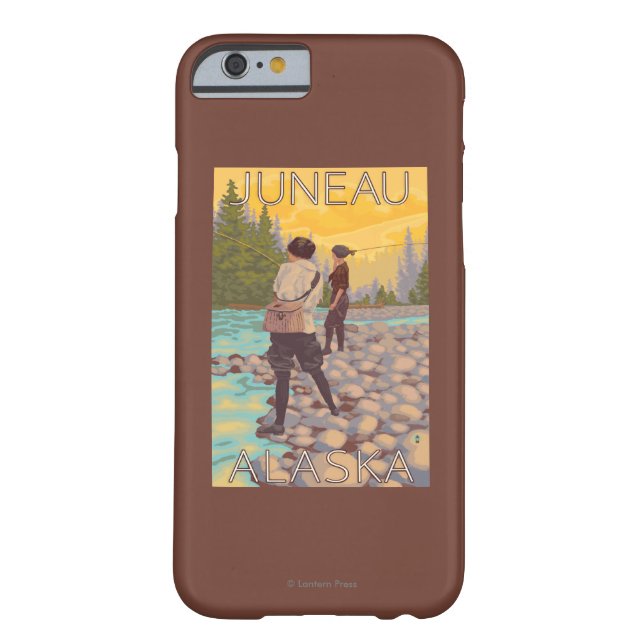 Women Fly Fishing - Juneau, Alaska Case-Mate iPhone Case (Back)