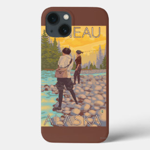Women Fly Fishing - Juneau, Alaska iPhone 13 Case