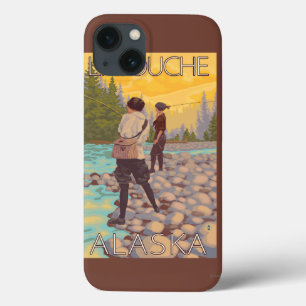 Women Fly Fishing - Latouche, Alaska iPhone 13 Case