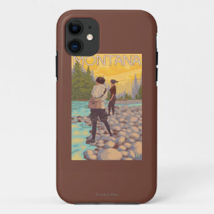 Women Fly Fishing - Montana iPhone 11 Case