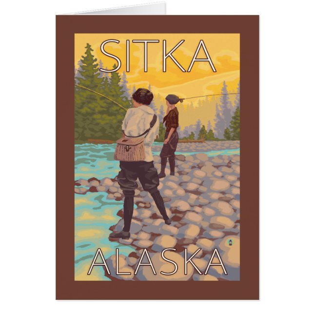 Women Fly Fishing - Sitka, Alaska (Front)