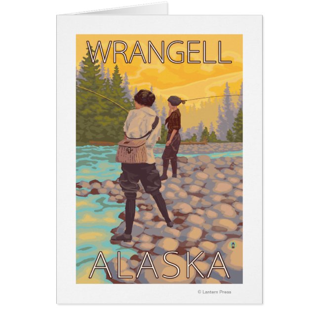 Women Fly Fishing - Wrangell, Alaska (Front)