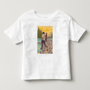 Women Fly FishingArizona Toddler T-Shirt