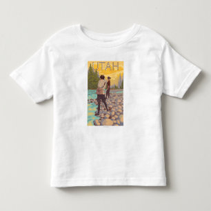 Women Fly FishingUtah Toddler T-Shirt