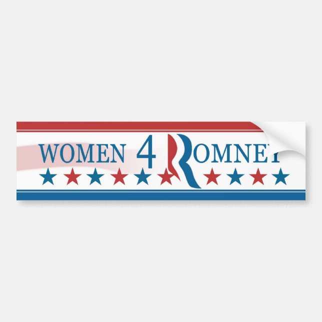 Women for (4) Romney Bumper Sticker (Front)