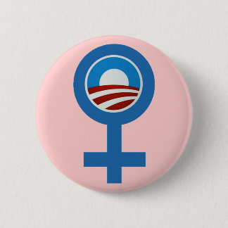 WOMEN FOR BARACK OBAMA CAMPAIGN BUTTON