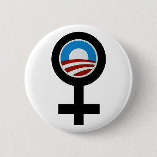 WOMEN FOR BARACK OBAMA CAMPAIGN BUTTON