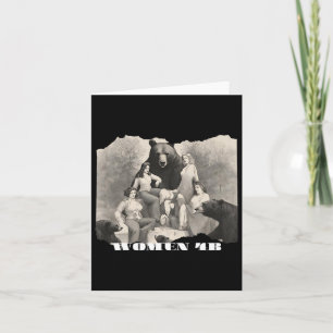 Women For Bears 4b Movement Feminist Empowering Ar Card