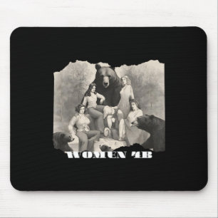 Women For Bears 4b Movement Feminist Empowering Ar Mouse Mat