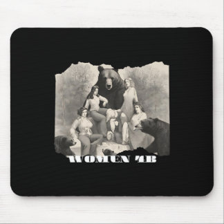Women For Bears 4b Movement Feminist Empowering Ar Mouse Mat